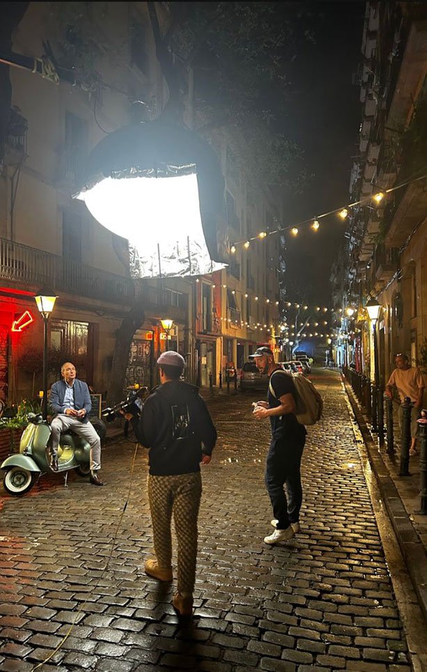 On set
