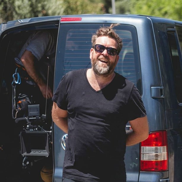 Nick Bolger on set